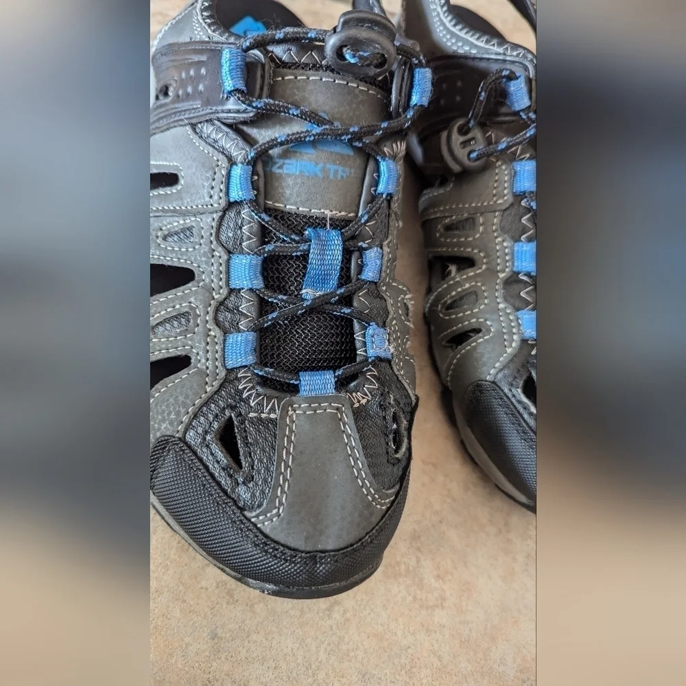 Ozark Trail Mans Trail Hiking outdoor Sandals Gray Memory Foam Fisherman Size 8